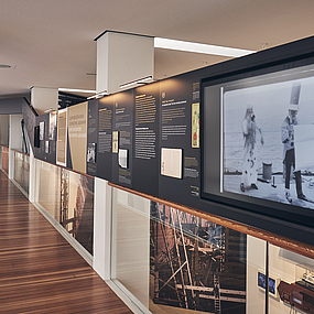 Blick auf die Galerie