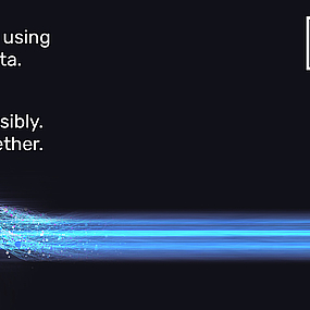 Grafik, die Datenströme visualisiert.
