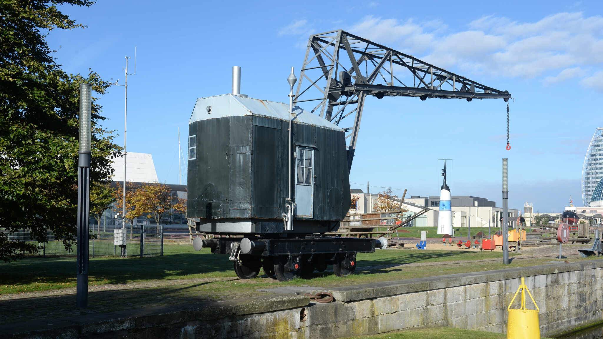 Steam shunting crane