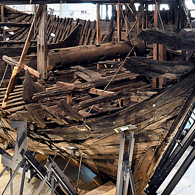 Das Wrack der Bremer Kogge.