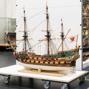 Modell eines historischen Seglers