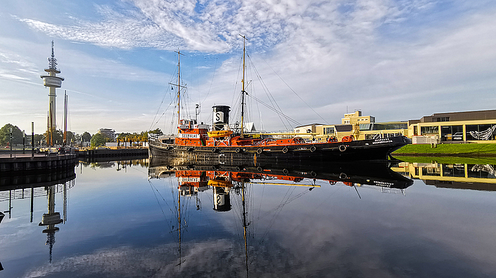 Die Seefalke im Museumshafen.