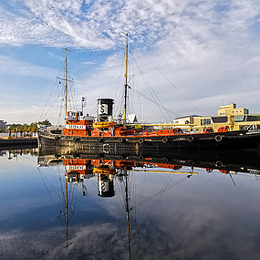 Die Seefalke im Museumshafen.
