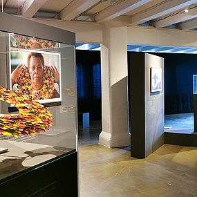 Blick in den Ausstellungsraum im Hafenmuseum Bremen.