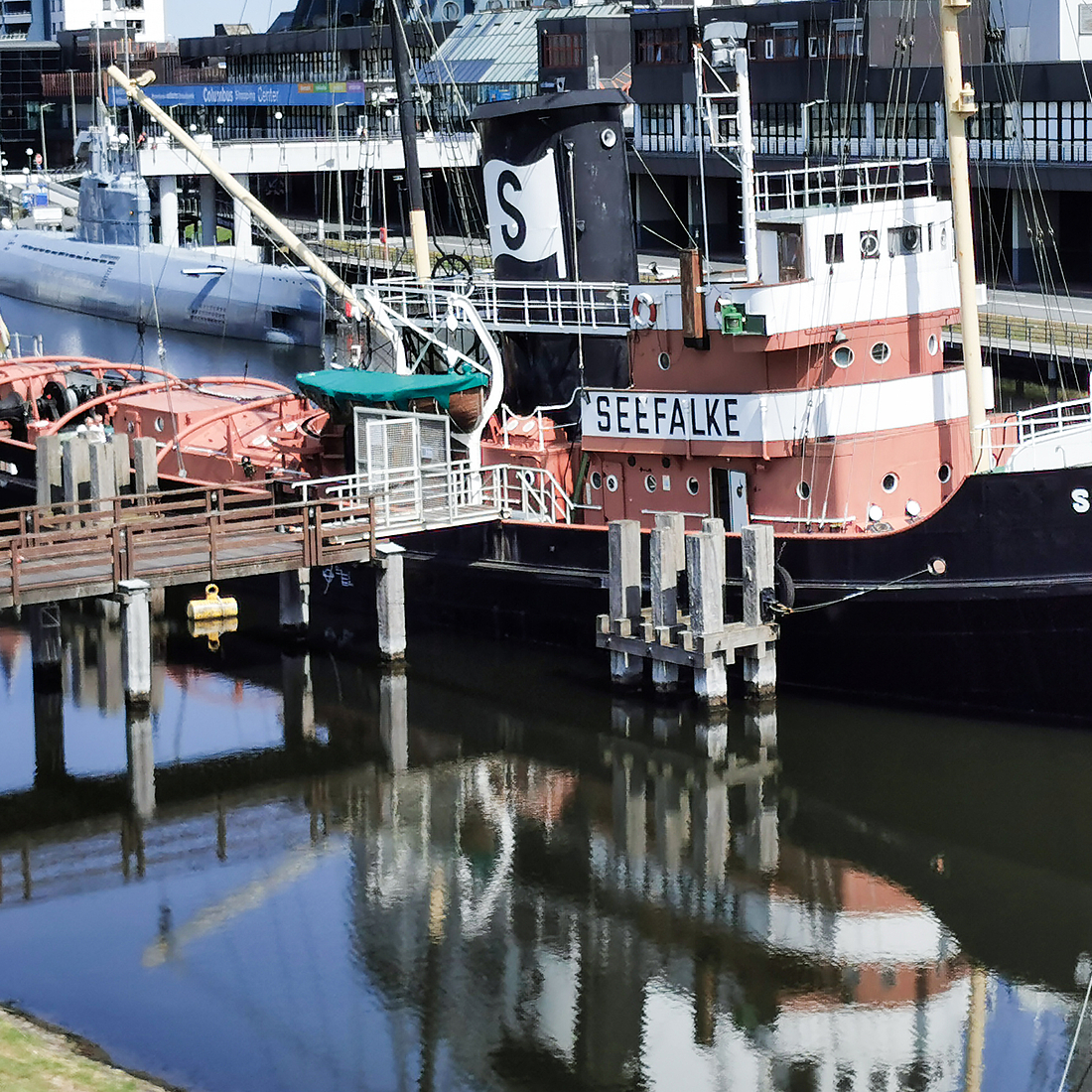 Der Hochsee-Bergungsschlepper SEEFALKE im Museumshafen.